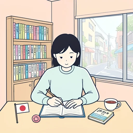 毎日日本語を勉強します - Illustrated Dictionary