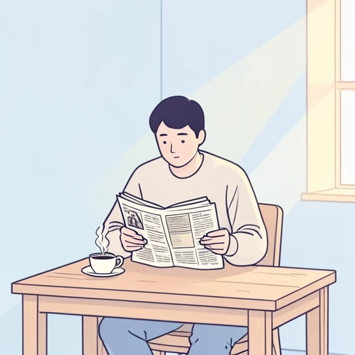 毎日新聞を読むようにしています。 - Từ điển minh họa
