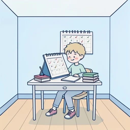 毎日少しずつ勉強することが大切です。 - Illustrated Dictionary