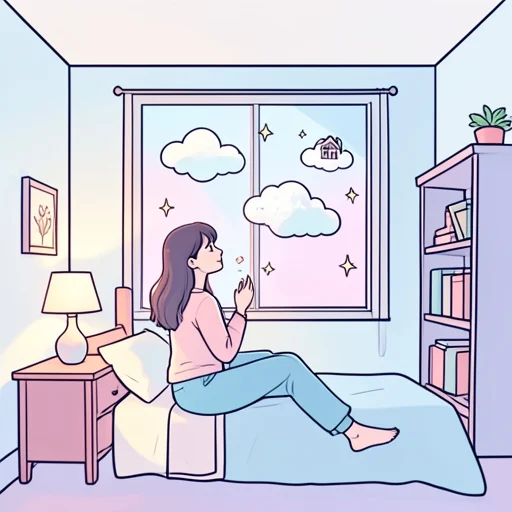 まるで夢を見ているような気分だったって彼女は言った - Bildwörterbuch