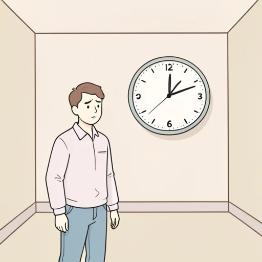 待った時間はたった3秒だった - Bildwörterbuch