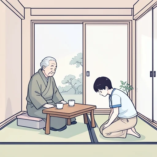 目上の人には礼儀正しく接しなさい - Bildwörterbuch