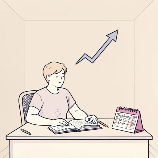目標を超える成果を出すにはやはり日々の努力が欠かせない - Bildwörterbuch