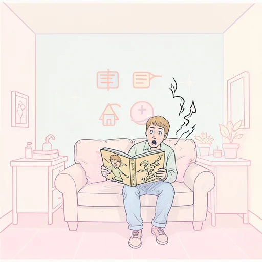物語の半ばで読者は驚く展開に出会う - Bildwörterbuch