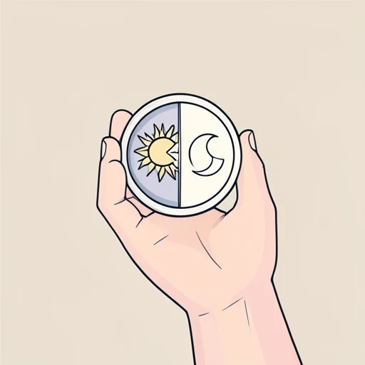 物事には両面ある - Bildwörterbuch