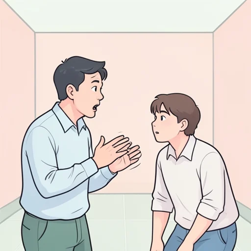 もっとゆっくり話してほしいです。 - Illustrated Dictionary