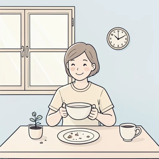 もう朝ご飯を食べました - Illustrated Dictionary