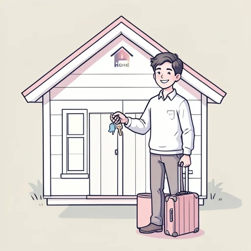 息子は独立して自分の家を持った - Bildwörterbuch