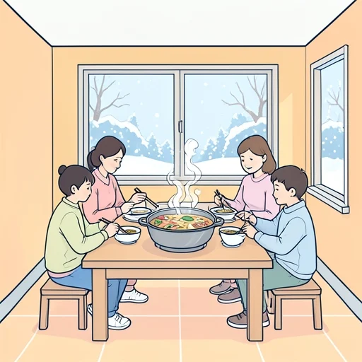 鍋料理って冬に食べたくなるよね - Bildwörterbuch