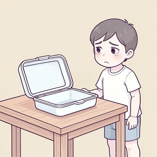 中身が空っぽだよ - Bildwörterbuch