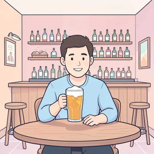 生ビールを飲みたい - Bildwörterbuch
