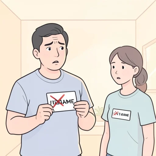 名前を間違えちゃった - Bildwörterbuch