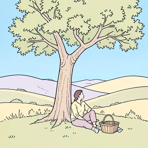山の方はとても涼しいです。 - Bildwörterbuch