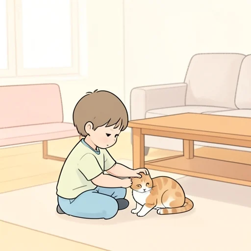 猫をいじめるな - Bildwörterbuch