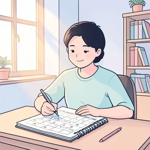 年間計画を立てた - Bildwörterbuch