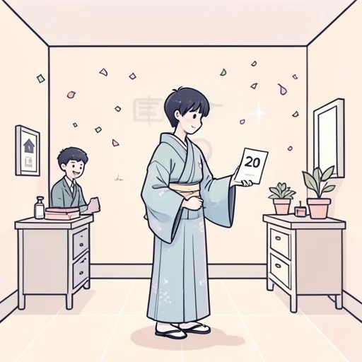 日本では二十歳で成年になる - Bildwörterbuch