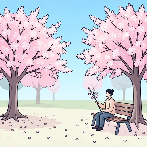 日本の春は桜の季節で日本人にとって特別な意味がある - Bildwörterbuch