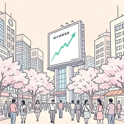 日本の経済が伸びてる - Bildwörterbuch