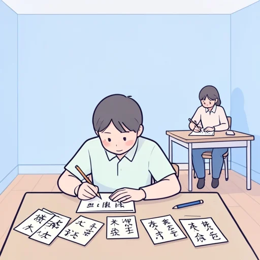 日本語のほうが英語より難しいです。 - Illustrated Dictionary