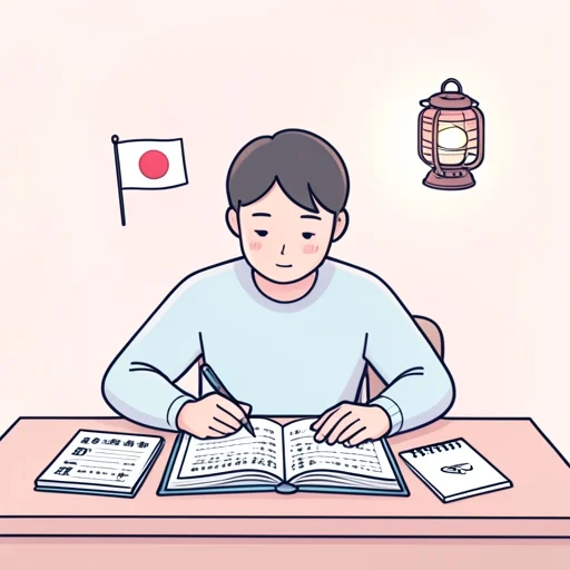 日本語を勉強し始めました。 - 그림 사전