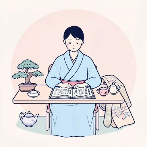 日本語を勉強しているうちに文化にも興味が出てきた - Dictionnaire illustré