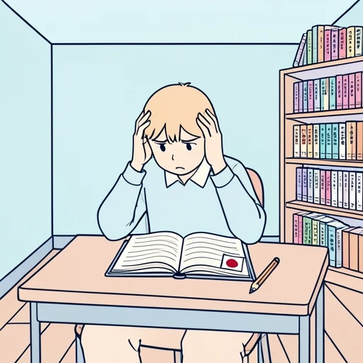 日本語は少し難しいです。 - Illustrated Dictionary