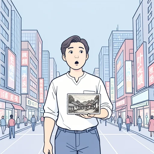 20年ぶりに故郷に帰ったら、何もかも変わってた - Bildwörterbuch