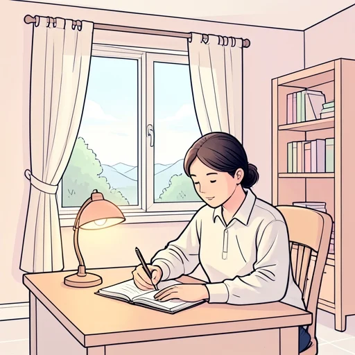 日記をつけてしまう - Bildwörterbuch