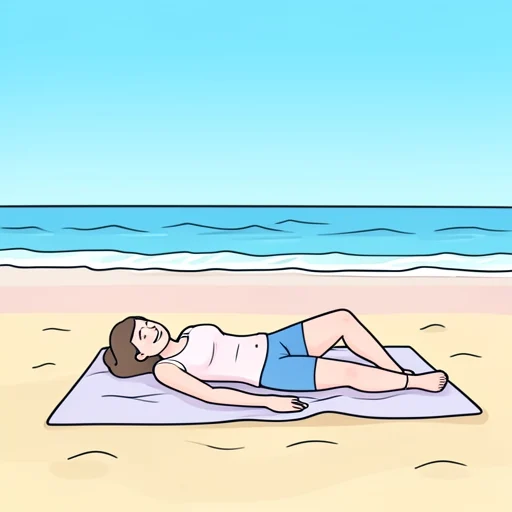 日光浴は健康に良いとされている - Bildwörterbuch