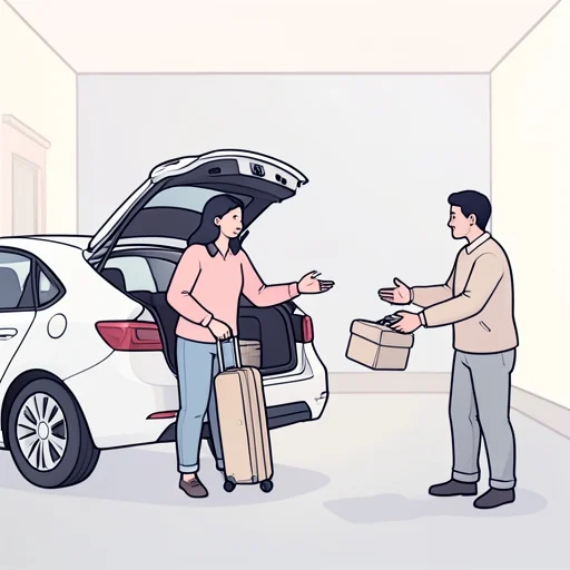 荷物を降ろすのを手伝ってくれない？ - Bildwörterbuch