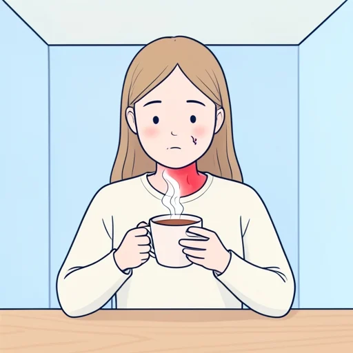 喉が痛い - Bildwörterbuch