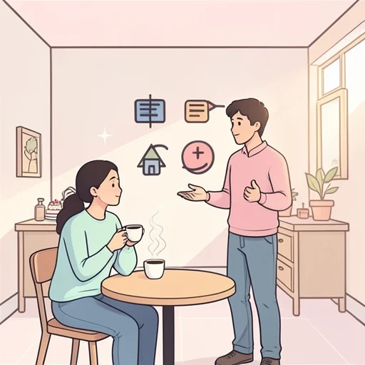 こちらは田中さんです。 - Bildwörterbuch