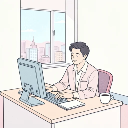 オフィスに着いた - Bildwörterbuch