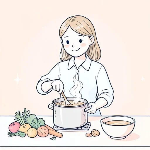 美味しいスープ作った - Bildwörterbuch