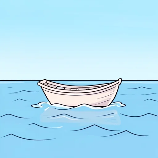 沖で船が揺れる - Bildwörterbuch