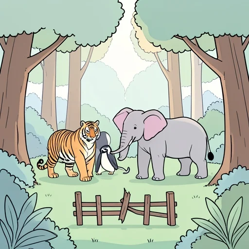 多くの動物が絶滅の危機に瀕している - Bildwörterbuch