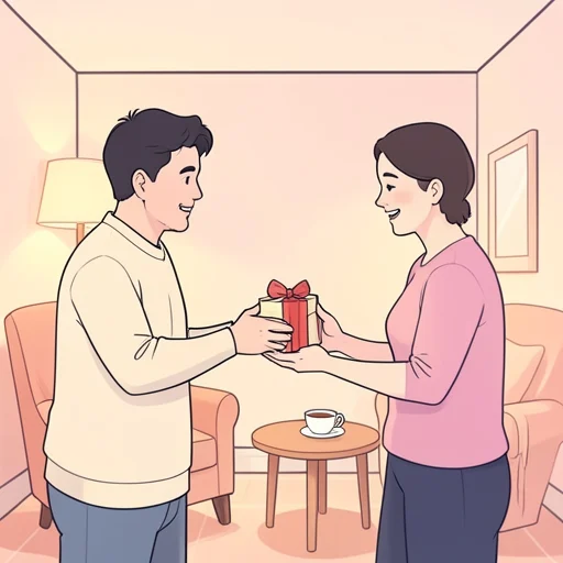 お礼の品を贈らせて - Bildwörterbuch