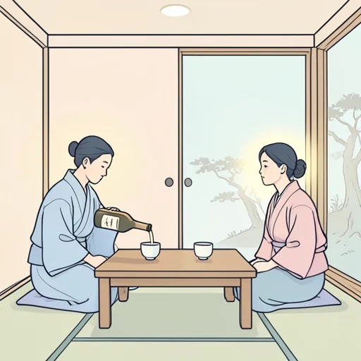 お酌しながら本音を酌み取ってくれる人 - Bildwörterbuch