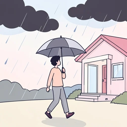 恐らく雨だろう - Bildwörterbuch