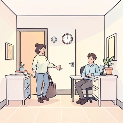 お疲れ！今日はもう帰る？ - Bildwörterbuch