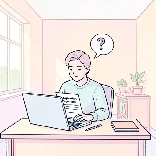 応募資格を満たしているか確認したい - Bildwörterbuch