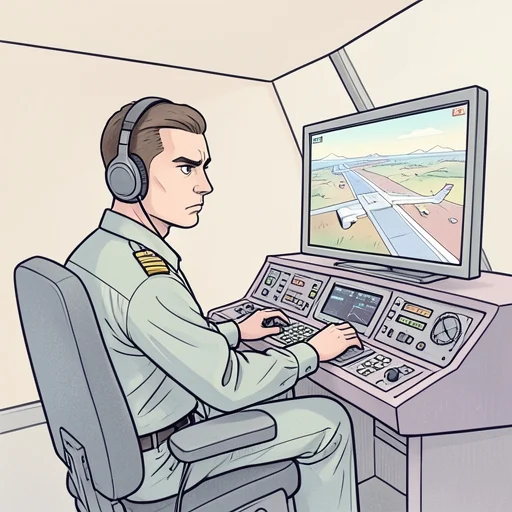 パイロットの訓練は厳しい - Bildwörterbuch