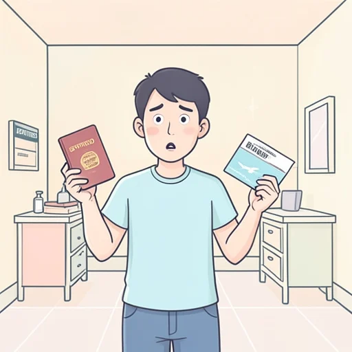 パスポートの更新忘れてた、空港で気づいた - Bildwörterbuch