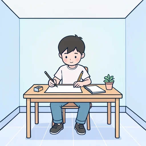 ペンまたは鉛筆で書く - Bildwörterbuch