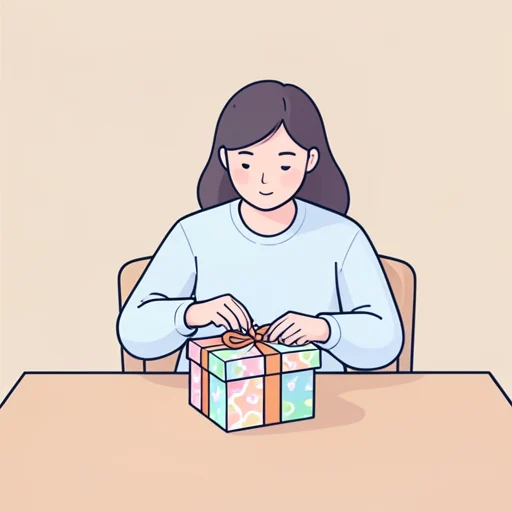 プレゼントを包んで - Bildwörterbuch