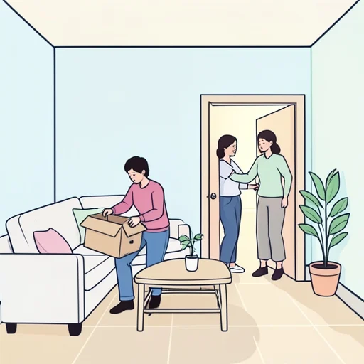 来月引っ越しするから手伝いに来て - Bildwörterbuch