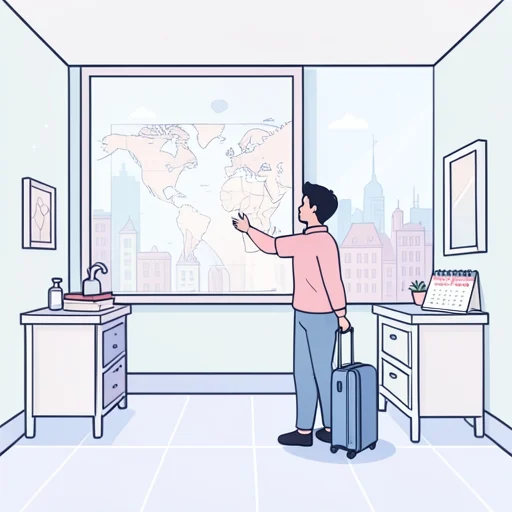 来月旅行する予定です。 - イラスト辞典