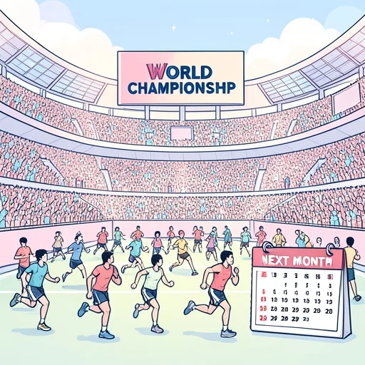 来月、世界大会が東京で開かれる - Bildwörterbuch