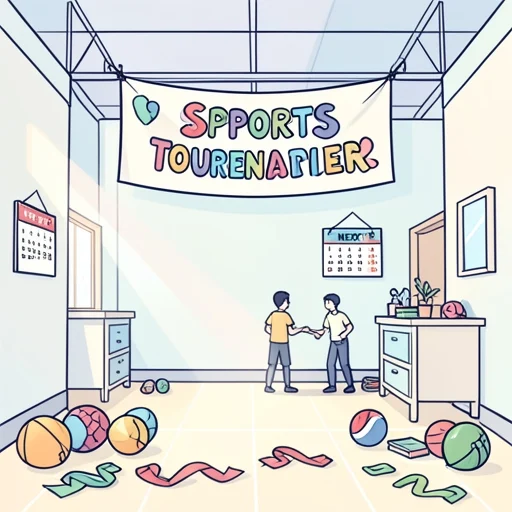 来月、スポーツ大会があるらしい - Bildwörterbuch