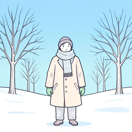 来月は寒いです。 - Illustrated Dictionary